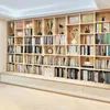 Bibliothèque personnalisée à mur complet pour salon, armoire monobloc, étagères ouvertes sur pied, meuble TV, bibliothèque en treillis. Achat Contactez-nous