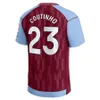 23 24 24 Koszulki piłkarskie Zestaw Kids Home 2023 2024 Aston Villas Football Shirt Training Fan Wersja Player Camisetas Mings McGinn Buendia Watkins Maillot Foot