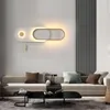 Lampa ścienna z przełącznikiem ściągania salonu projektant specjalny do dekoracji sypialnia nocna