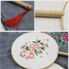 中国のスタイル製品中国語DIY刺繍ラウンドファンフラワープリント針針