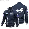 Jaquetas masculinas Alpine F1 team New Zipper Cardigan Jacket Moda Masculina Casual Sportswear Outdoor Hoodie Team Suit Team Jacket Racing T230804
