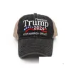 Feest Hoeden Trump 2024 Hoed Donald Take America Back Maga Usa Borduurwerk Verstelbare Baseball Cap Drop Delivery Home Tuin Feestelijke Supp Dhv04