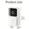 Tuya WiFi Smart Doorbell Camera - utomhusvattentät trådlös dörrklocka med intercom och batterilakt