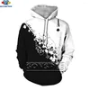 Sweats à capuche pour hommes SONSPEE impression 3D à manches longues unisexe Harajuku réaliste galaxie pull polyvalent hommes mode sweats hauts