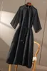 Повседневные платья Вечерние оригинальное дизайн Лето 2023 Натуральный шелк для женщин А-линия рыхлый рукав раглан длиной до лодыжки