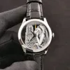 豪華なカジュアルメンズウォッチデザイナーウォッチパワーリザーブステンレススチール腕時計スイススイスオートマチックメカニカル28800 VPHサファイアクリスタルウォータープルーフ