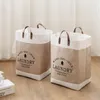 Storage Bags Big Capacity Laundry Clothing Basket Water-Resistance Bin Cotton Dirty Clothes Toy Linen Tidy Pocket Washing Machine