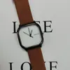 Relojes de pulsera Reloj de pulsera de cuarzo ultrafino para estudiantes Exquisita correa de cuero para mujer Temperamento Relojes simples para hombres