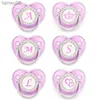 Sucettes # Sucette violet métallique avec couvercle Sucette en silicone sans BPA Nom Lettre initiale Anneau de dentition factice Cadeaux de douche de bébé pour bébés x0804