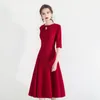 Etniska kläder vintage modeklänning kinesisk traditionell qipao kväll festklänningar engagemang bröllop franska elegant prom vestidos