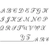 Collane con ciondolo Sier Piccolo ricciolo Collana con lettera maiuscola dell'alfabeto iniziale Tutti i 26 monogrammi di lusso corsivo inglese A-T Nome Parola Testo Dhi7S