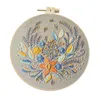 Produits de style chinois Fleurs de lavande Broderie Couture à faire soi-même Motif de plante d'intérieur Couture pour débutant Point de croix Artcraft (Avec R230804