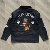 Men s Jackets TUFF CROWD High Quality 1 Dog Head Embroidery Multi Pocket Zipper Solid Jacket Coat 230803