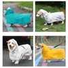 Dog Apparel Raincoat Transparent Hooded Jumpsuit Pet Cape Waterproof Outdoor Clothes For Dogs Supplier