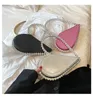 Worki wieczorowe Xiyuan Diamond Pink Red Black Heart Evening Clutch Torby Projektant Damskie torebki S Mini Wedding Party 230803