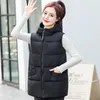 Gilets pour femmes 50-140KG Casual Hooded Down Vest Mode Coréenne Femmes Gilet Plus La Taille Manteau Lâche Sans Manches Coton Rembourré Veste D'hiver