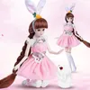 Dolls 32cm Height Pricess Doll Full Set 24 Joint Body Movable White Skin Girls Birthday Gift Toys for Children No Box 230803