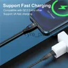 Laddare/kablar Magnetiska datakablar 60W PD Fast Charger Cable USB C till typ C Micro för iPhone 12 -laddningstråd för Samsung S21 Xiaomi Huawei X0804