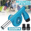 Accesorios de herramientas para barbacoa, parrilla, cocina, jardín, Camping, novedad, suministros para barbacoa, ventilador portátil eléctrico inalámbrico, soplador de aire 230804