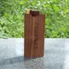 DIY Wooden Cigarette Box Pipe Handmade Wood Dugout with Ceramic Pipes Cigarette Filters Wooden Box