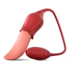 Vibratori Rose Sex Toys Leccata di lingua realistica Vibrazione capezzoli femminili Stimolatore clitorideo Adulti Merci Vibratori per donne Coppie 230803