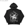 Men's Hoodies Sweatshirts Anime Hoodie Printed Zipper Hoodie Gothic Long Sleeve K Fashion Punk Sweatshirt Y2K Zipper Hoodie Kawaii Harajuku Jacket Top Z230804