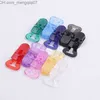 PACIFIER HOLDER CLIPS# SUTOYUEN 30st 10mm Transparent plast T-Clip Mam Baby Dummy Pacifier Clip Soother/Nuk/Toys/Hanging Gloves/Linky Bracket Z230804