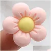 Autre vente en gros 30 50 100 Pcs Colorf Fleurs Pvc Chaussure Charme Accessoires Diy Boucle Décor Fit Pins Clog Charms Jibz Kid Party Gift Dro Dhlwq