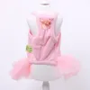 犬アパレルプリンセスキャットドレスチュチュネックレスデザインペット子犬スカート春/夏の服衣装5サイズ2色