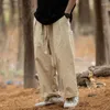 남자 바지 4 색 캐주얼 남성 패션 대형 넓은 다리 일본 스트리트웨어 힙합 느슨한 스트레이트 남성 바지