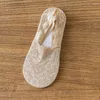 Женские носки женский летний высококачественный лодочный кружевной жаккард невидимый силиконовый анти-скользи и не падающие оптовые