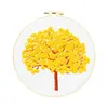 Chinese Style Products Ginkgo Tree Embroidery Needlework DIY Sakura Tree Needlecraft for Beginner Cross Stitch R230804