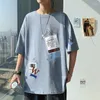 Мужские рубашки Tast Po 2023-свободная футболка с коротким рукавом летом. Гонконгские студенческие дни