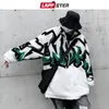 Męskie kurtki Lappster zimowe streetwear puszystą kurtkę puszystą lamb wełnę ponadwymiarowy Y2K Coats Windbreaker Korean Parkas 230804