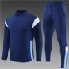 Herrspår 2023-23 Barn Soccer Sports City Sweater Hoodie Jacket Training Tracksuit sätter vuxna överlevnadsjoggingssatser