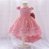 Robes de fille Toddler Girl Soirée Princesse Robe Bébé Big Bow Tutu Robe Enfants Anniversaire Mariage Cérémonie Costume Gala Vêtements Vestidos 230803