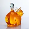 Bicchieri da vino 1000ml Bottiglia di vino a forma di coniglio animale carino decanter per whisky in vetro senza piombo per liquore Scotch Bourbon 230803