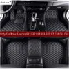 Tapis de sol de voiture en cuir Flash mat pour Bmw série 5 E34 E39 E60 E61 F07 GT F10 F11 F18 2004-2018 Housse de tapis de pied de voiture personnalisée H22041238O