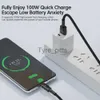 Laddare/kablar Toocki 100W USB C Kabeltyp C Snabb laddningsladdningssladd för Huawei P40 P30 Realme Oppo OnePlus Poco Xiaomi Data Cord Wire X0804