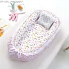 Bassinets Cradles Sleep Portable Neonatal Bassinet Travel Folding Baby Cradle Bed Lace Bed Baby Princess Nest Bumper Z230805