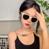 Sunglasses Designer new female ins same sunglasses love heart logo 7T02