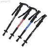 Trekking Poles Anti Shock Trekking Pole Ultralight Walking Sticks Adjustable Hiking Canes Telescopic Crutch for Nordic Walking Sticks HKD230804