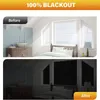 Window Stickers Sticker Darkest Privacy Black Removable Blackout Darkening Light Cloth Total Tint Blocking Glass