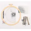 Chinese Style Products DIY Dandelion Flower Embroidery For Beginners Cross Stitch Embroidery Hoop Needle Thread Needle Punch Sewing R230803