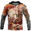 Men's Hoodies Christmas Hoodie Fashion Street Trend Top Oversized Clothing Pullover Long Sleeved