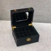 CHANNEL Scatola di immagazzinaggio porta rossetto Lucidalabbra Astuccio per trucco Organizer Smalto per unghie Portagioie da tavolo Cosmetico da collezione 20 griglie Regalo di moda