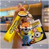 Dekompression Toy Cartoon Cute Little Yellow One Zodiac Doll Lime Car Key Chain Pendant Drop Delivery Toys Toys Gifts Novelty Gag Dhyaq