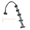 ATX 4Pin 4P IDE Molex to 5 SATA Serial ATA Power Supply Cable Cord Wire For 3.5 2.5 HDD SSD Cage Case CD-ROM 15.7in 40cm Up Dwon