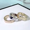Anel de amor anéis de designer para mulheres anéis de joias de luxo anéis de ouro rosa banhado a prata em aço inoxidável designers de joias masculinas Anel festa presente de casamento