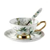 Cups Saucers Luxury Modern Ceramic Coffee Cup Saucer Set Home Minimalist Decre Creativity Tea Tazas Mugs Cute